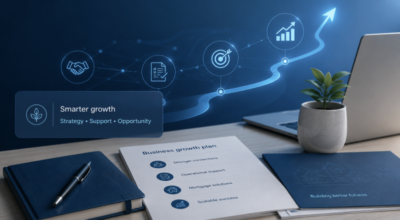 Grow a Scalable Mortgage Adviser Business with strategic support, stronger connections and practical mortgage solutions.