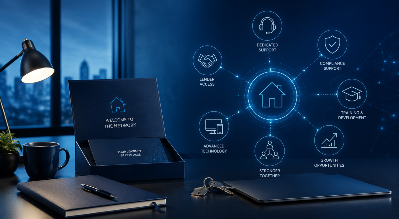 Join a Mortgage Network with lender access, compliance support, training, technology and growth opportunities.