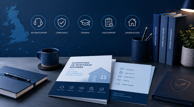 Practical Support for UK Mortgage Advisers, including compliance, training, case support and lender access.