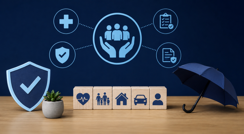 Protection records under Consumer Duty, shown through protection, compliance, family, health, home and insurance icons.